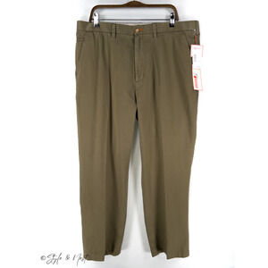Road Apparel Men's Khaki Dress Pants 100% Cotton Business Size 40x30 NWT $88